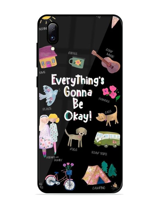 Everything'S Gonna Be Okay Glossy Soft Edge Case for Vivo Y97 Chachhi