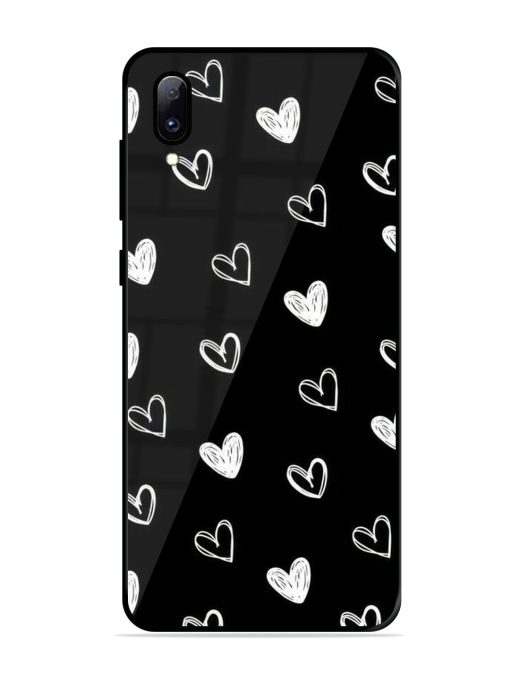 Scattered Hearts Glossy Soft Edge Case for Vivo Y97 Chachhi