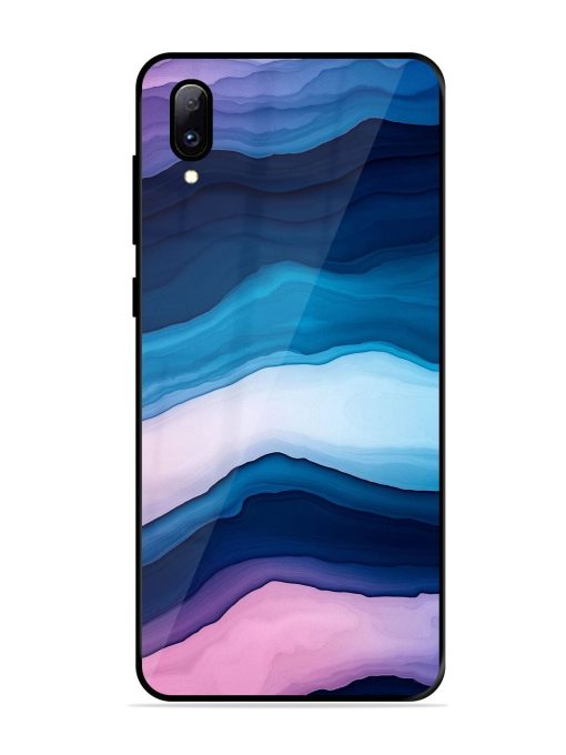 Oceanic Layers Glossy Soft Edge Case for Vivo Y97 Chachhi