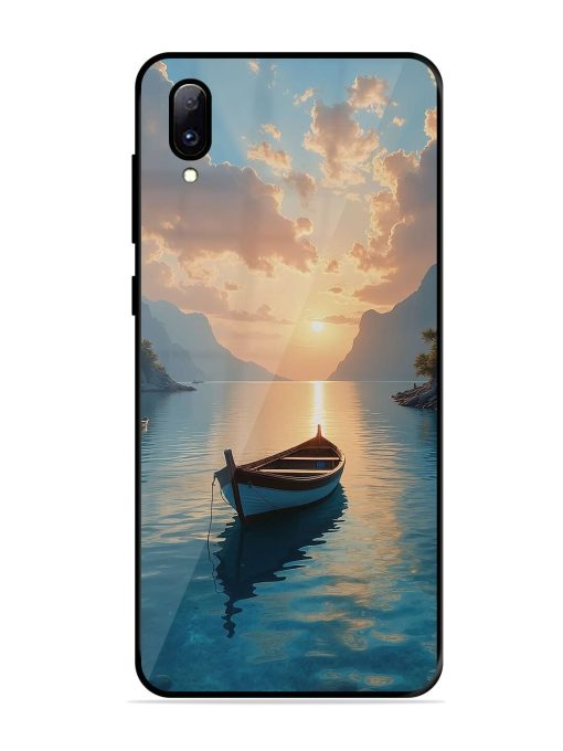 Serene Sunset Glossy Soft Edge Case for Vivo Y97