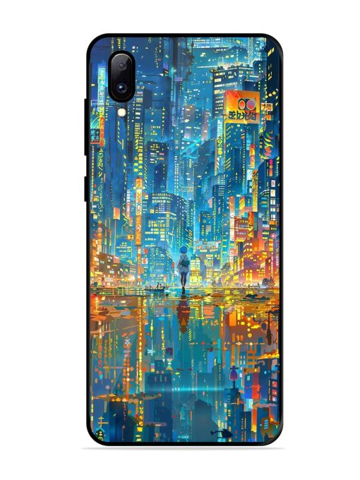 Neon Metropolis Glossy Soft Edge Case for Vivo Y97 Chachhi