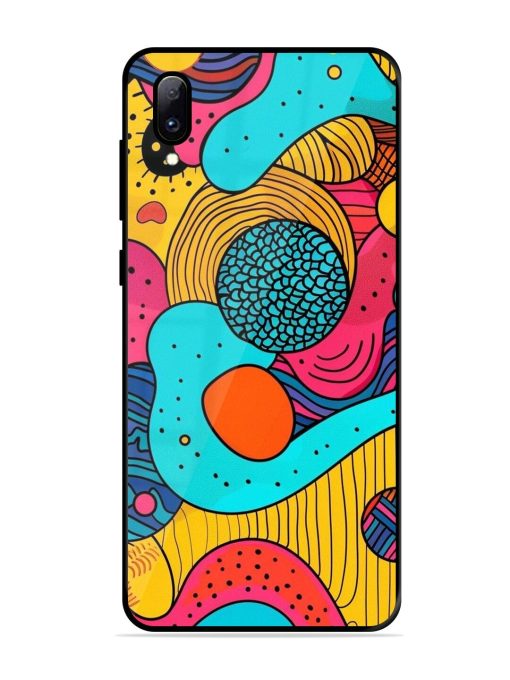 Psychedelic Patterns Glossy Soft Edge Case for Vivo Y97 Chachhi