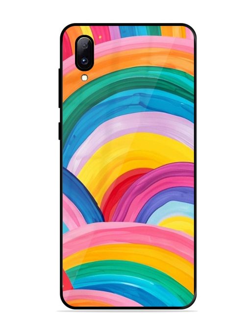 Rainbow Symphony Glossy Soft Edge Case for Vivo Y97 Chachhi