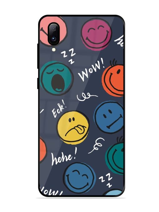 Emoticon Parade Glossy Soft Edge Case for Vivo Y97 Chachhi