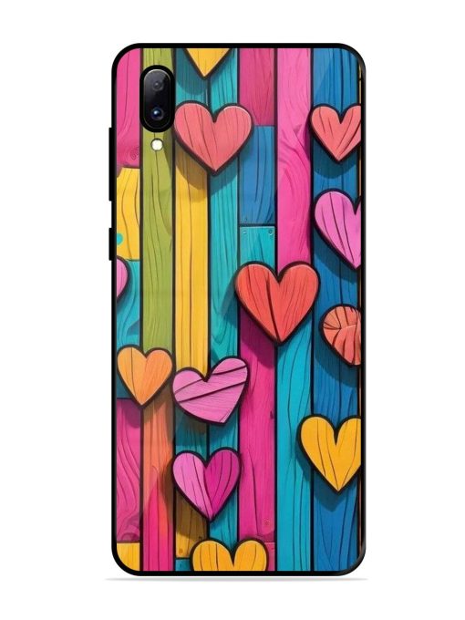 Rainbow Of Hearts Glossy Soft Edge Case for Vivo Y97 Chachhi