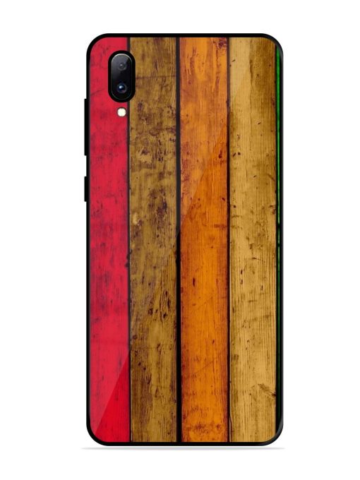 Colorful Woodgrain Glossy Soft Edge Case for Vivo Y97 Chachhi