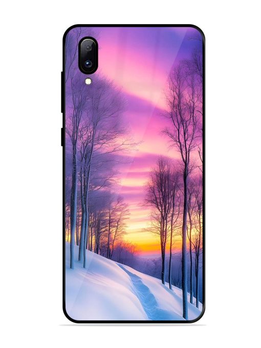 Winter'S Purple Haze Glossy Soft Edge Case for Vivo Y97 Chachhi