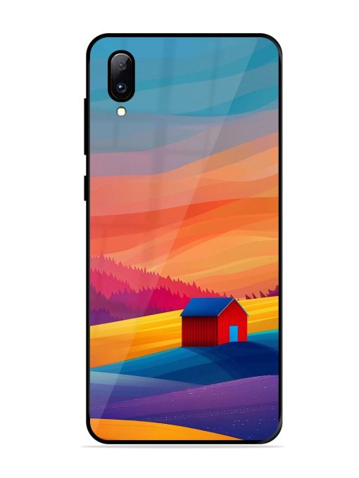 Sunset Solitude Glossy Soft Edge Case for Vivo Y97 Chachhi