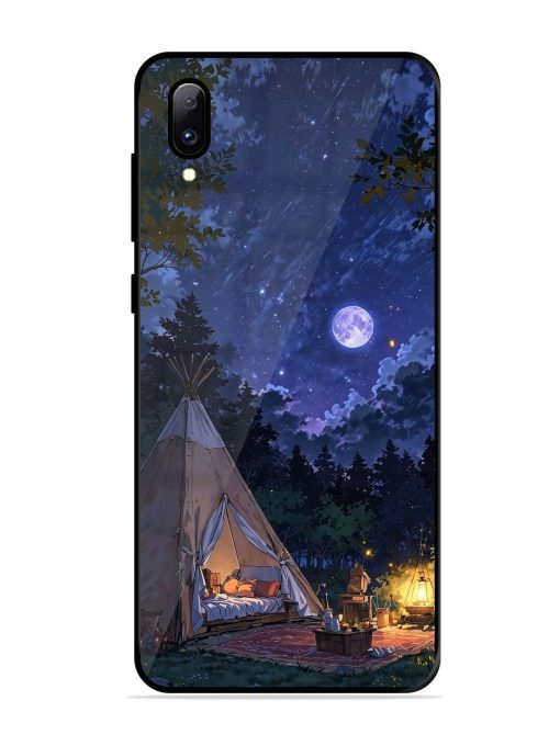 Moonlight Camping Glossy Soft Edge Case for Vivo Y97 Chachhi