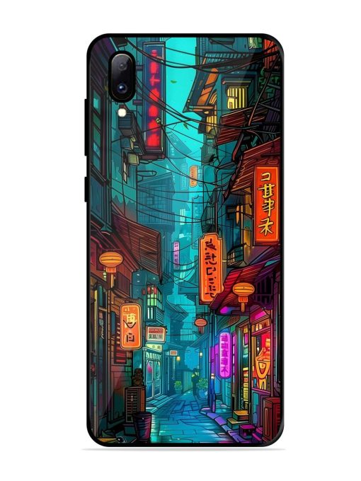 Neon Nightscape Glossy Soft Edge Case for Vivo Y97 Chachhi