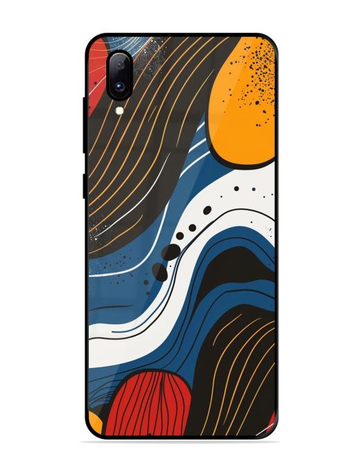 Abstract Expression Glossy Soft Edge Case for Vivo Y97 Chachhi