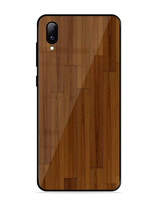 Warm Woodgrain Glossy Soft Edge Case for Vivo Y97 Chachhi