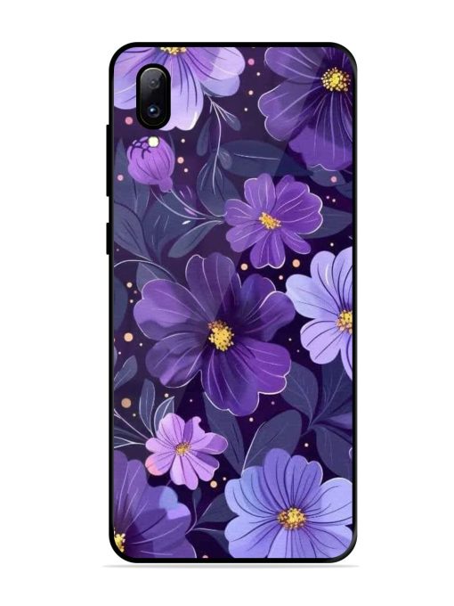 Purple Paradise Glossy Soft Edge Case for Vivo Y97 Chachhi