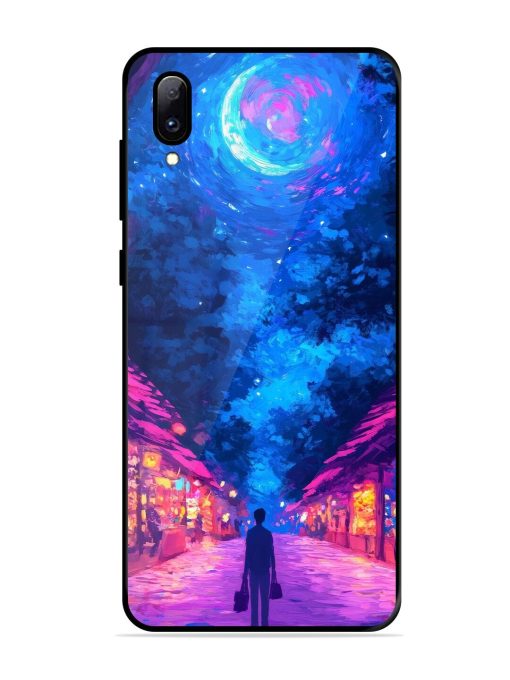 Neon Nightscape Glossy Soft Edge Case for Vivo Y97 Chachhi