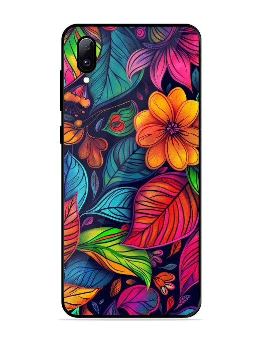 Rainbow Of Blooms Glossy Soft Edge Case for Vivo Y97 Chachhi