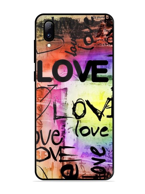 Love Graffiti Glossy Soft Edge Case for Vivo Y97 Chachhi