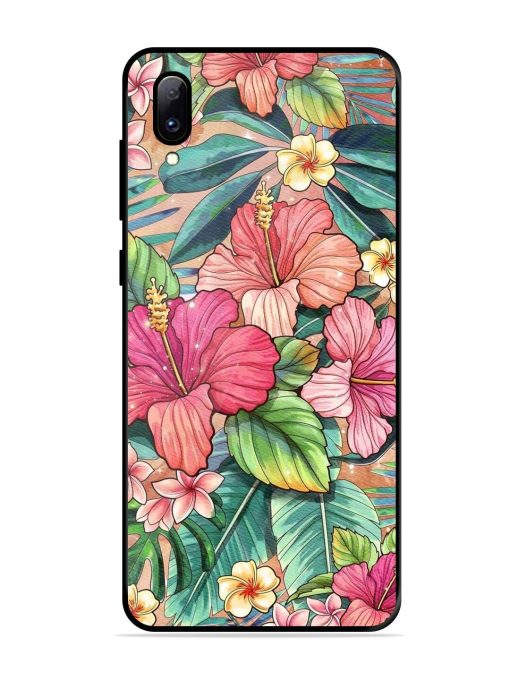 Tropical Tapestry Glossy Soft Edge Case for Vivo Y97 Chachhi