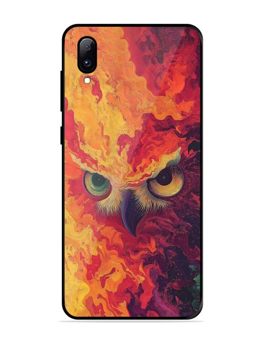 Fiery Owl Glossy Soft Edge Case for Vivo Y97 Chachhi