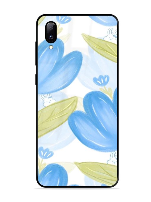 Bunny'S Blue Garden Glossy Soft Edge Case for Vivo Y97 Chachhi