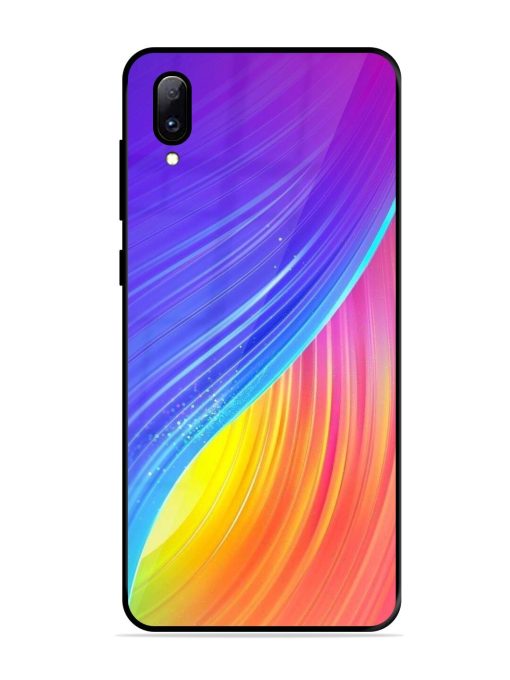 Neon Swirl Glossy Soft Edge Case for Vivo Y97 Chachhi