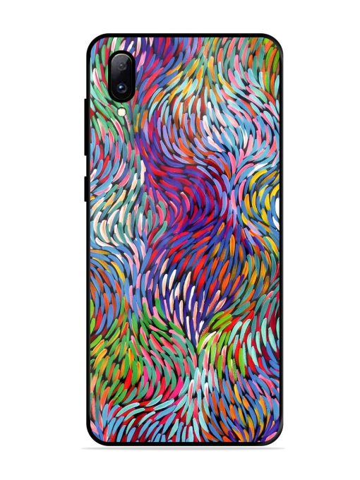 Vibrant Waves Glossy Soft Edge Case for Vivo Y97 Chachhi