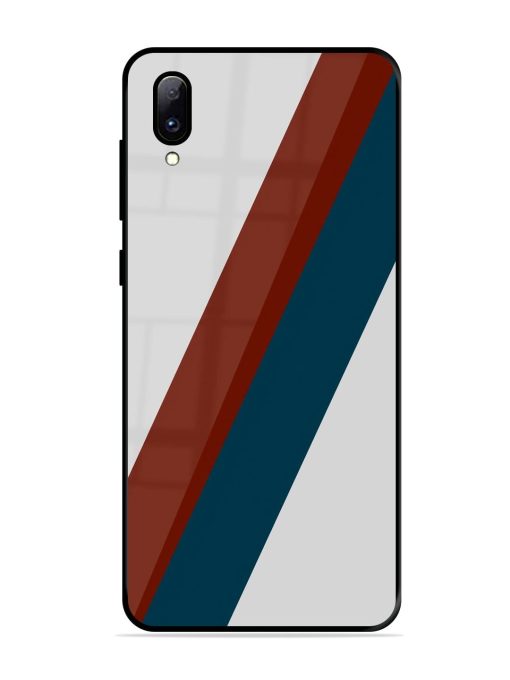 Slanted Stripes Glossy Soft Edge Case for Vivo Y97 Chachhi