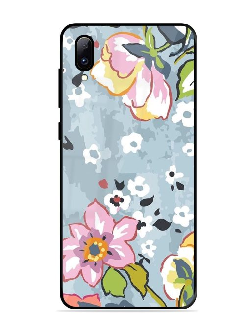 Floral Fantasy Glossy Soft Edge Case for Vivo Y97 Chachhi