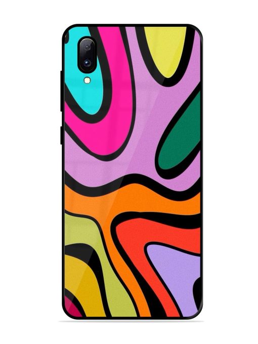 Groovy Swirls Glossy Soft Edge Case for Vivo Y97 Chachhi