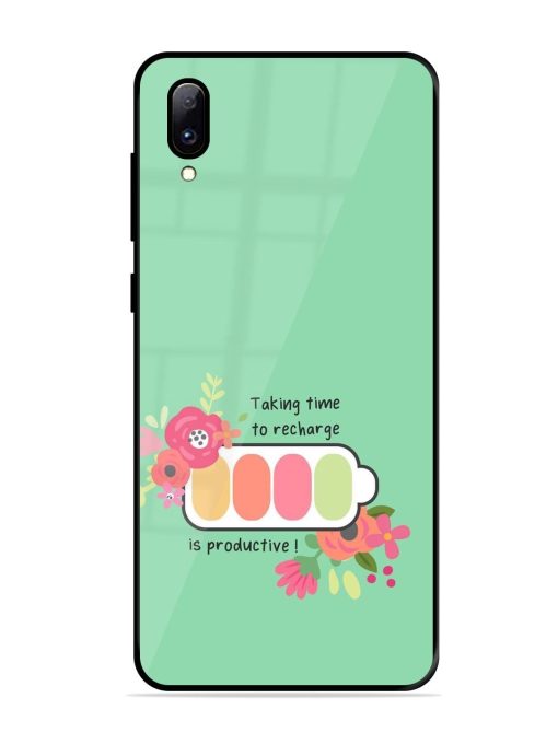 Recharge And Bloom Glossy Soft Edge Case for Vivo Y97 Chachhi