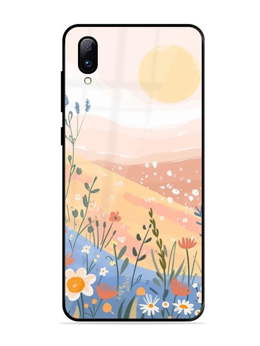 Golden Hour Blooms Glossy Soft Edge Case for Vivo Y97 Chachhi