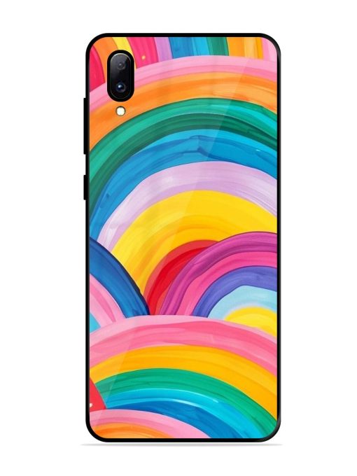 Rainbow Cascade Glossy Soft Edge Case for Vivo Y97 Chachhi