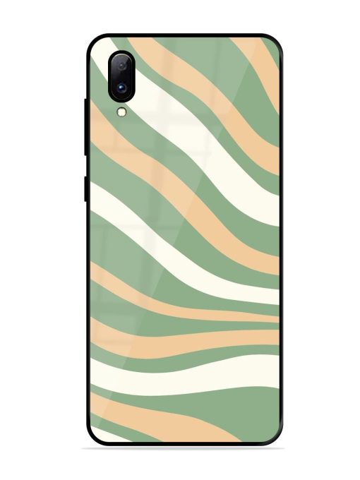 Wavy Pastel Paradise Glossy Soft Edge Case for Vivo Y97 Chachhi