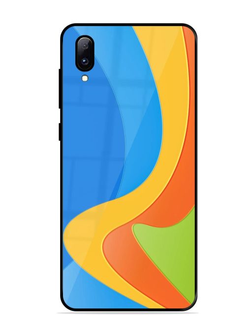 Curvy Color Cascade Glossy Soft Edge Case for Vivo Y97 Chachhi