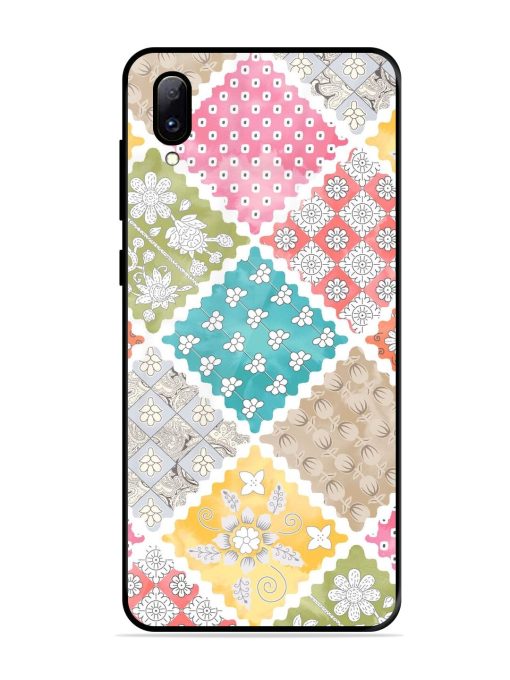 Patchwork Dreamscape Glossy Soft Edge Case for Vivo Y97 Chachhi