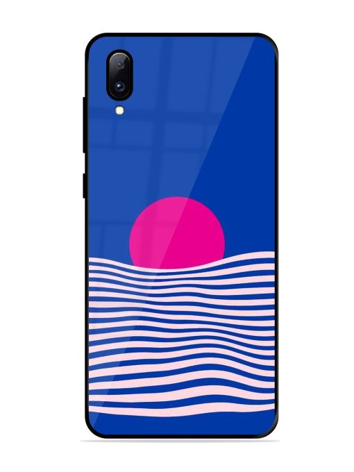 Pink Sunset Over Blue Waves Glossy Soft Edge Case for Vivo Y97 Chachhi