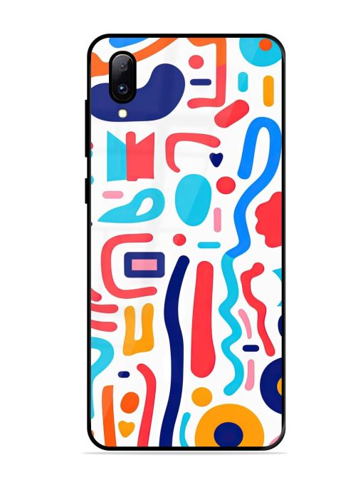 Whimsical Doodle Chaos Glossy Soft Edge Case for Vivo Y97 Chachhi