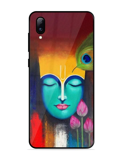 Divine Tranquility: The Face Of Krishna Glossy Soft Edge Case for Vivo Y97 Chachhi