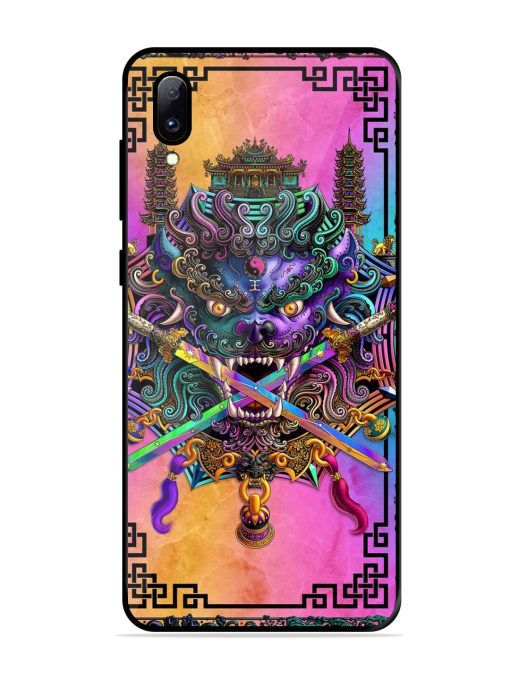 Psychedelic Fu Dog Tapestry Glossy Soft Edge Case for Vivo Y97 Chachhi