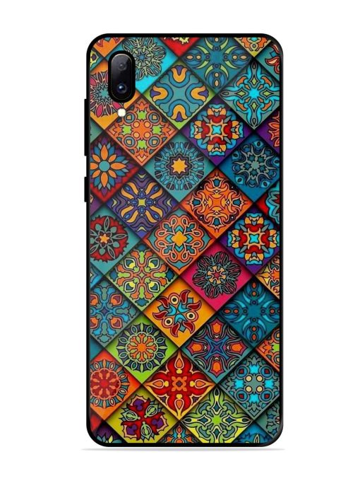 Patchwork Mandala Mosaic Glossy Soft Edge Case for Vivo Y97 Chachhi