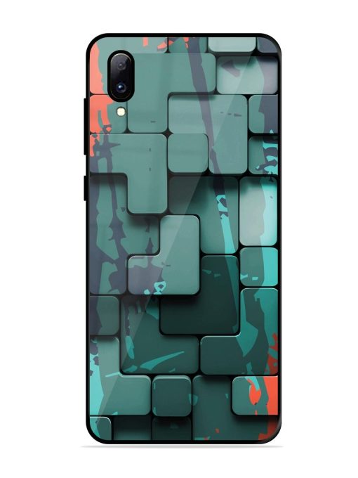 Abstract Geometric Mosaic Glossy Soft Edge Case for Vivo Y97 Chachhi