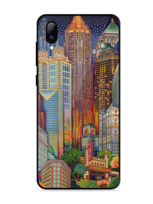 Neon Nightscape Glossy Soft Edge Case for Vivo Y97