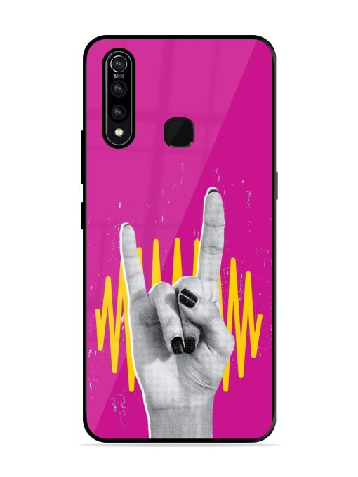 Rock Hand Glossy Soft Edge Case for Vivo Z1 Pro Chachhi