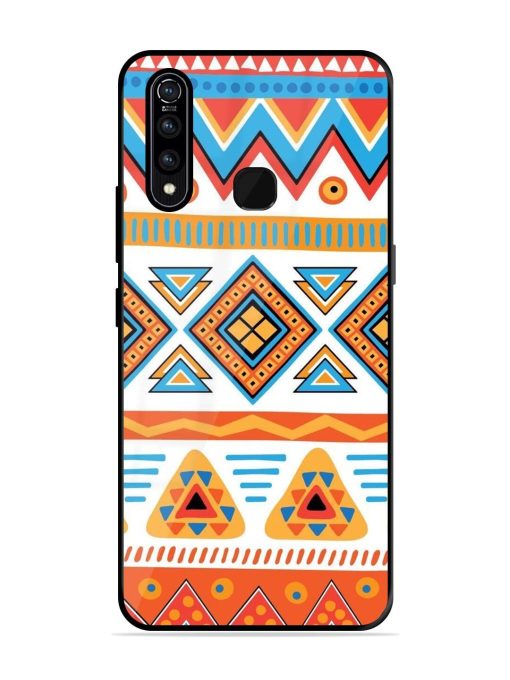 Vibrant Tribal Pattern Glossy Soft Edge Case for Vivo Z1 Pro