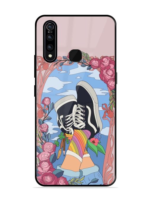 Floral Fantasy Glossy Soft Edge Case for Vivo Z1 Pro Chachhi