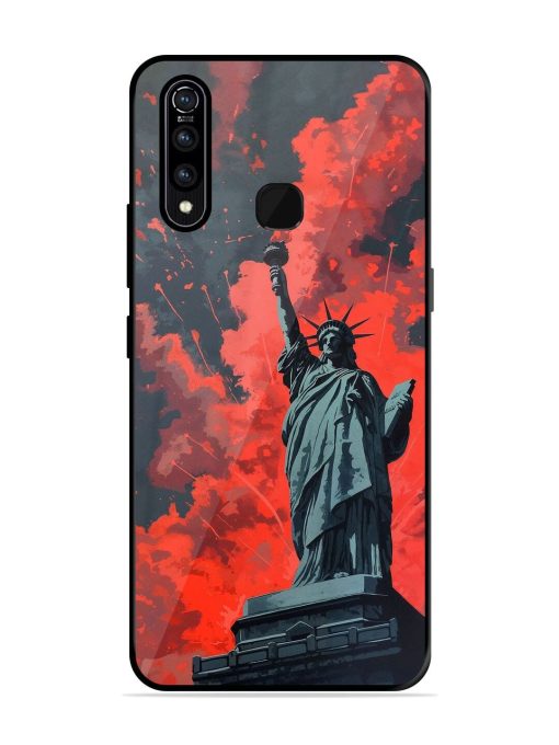 Lady Liberty'S Firework Finale Glossy Soft Edge Case for Vivo Z1 Pro Chachhi