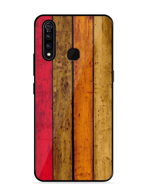 Colorful Woodgrain Glossy Soft Edge Case for Vivo Z1 Pro Chachhi