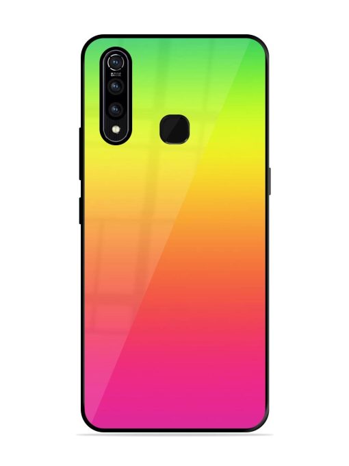 Rainbow Gradient Glossy Soft Edge Case for Vivo Z1 Pro Chachhi