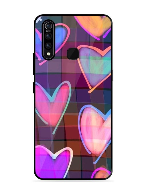 Neon Hearts Glossy Soft Edge Case for Vivo Z1 Pro Chachhi