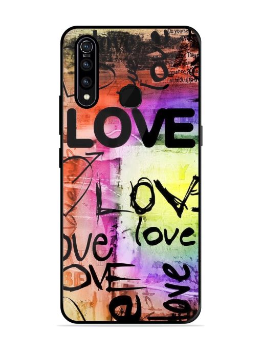 Love Graffiti Glossy Soft Edge Case for Vivo Z1 Pro Chachhi