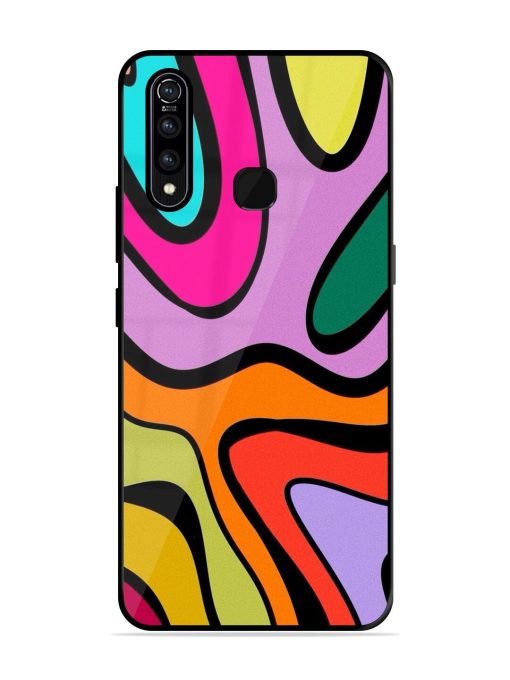 Groovy Swirls Glossy Soft Edge Case for Vivo Z1 Pro Chachhi